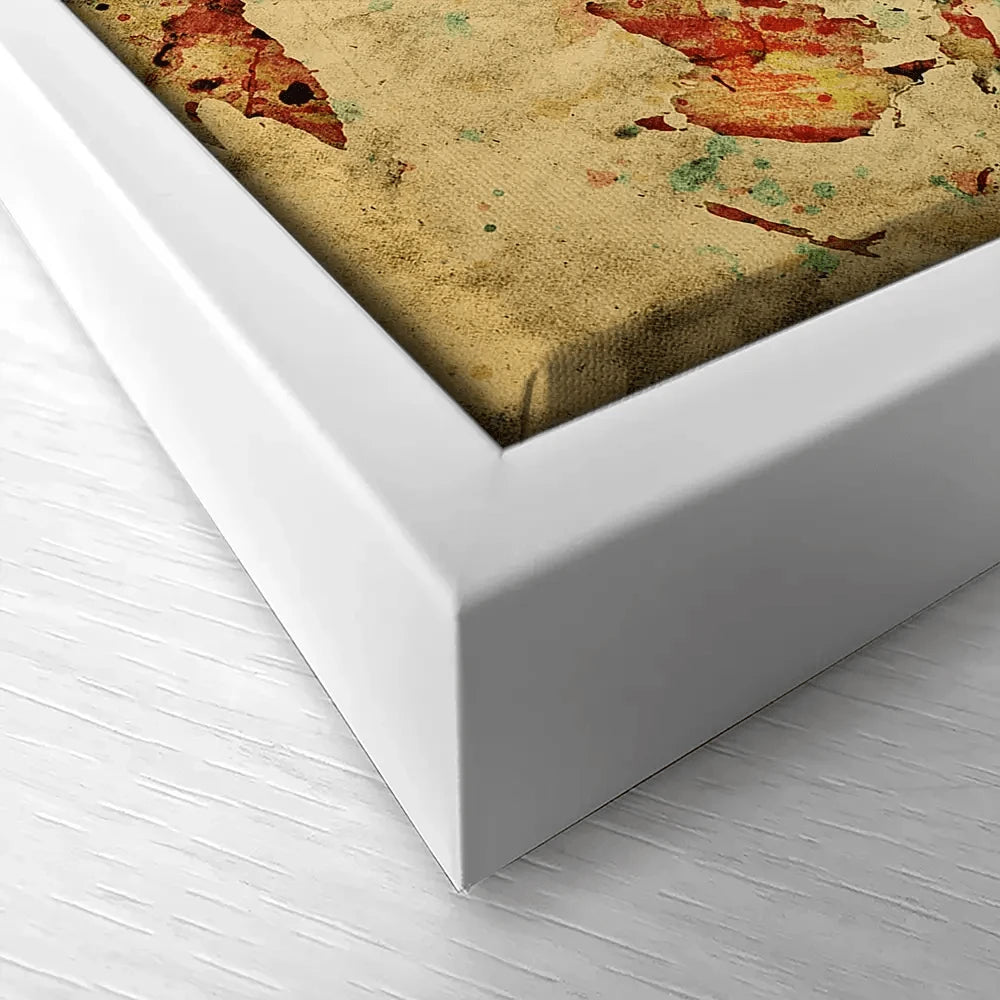 Colourful Vintage World Map Canvas Print Colourful Vintage World Map Canvas Print wall art product Michal Bednarek / Shutterstock