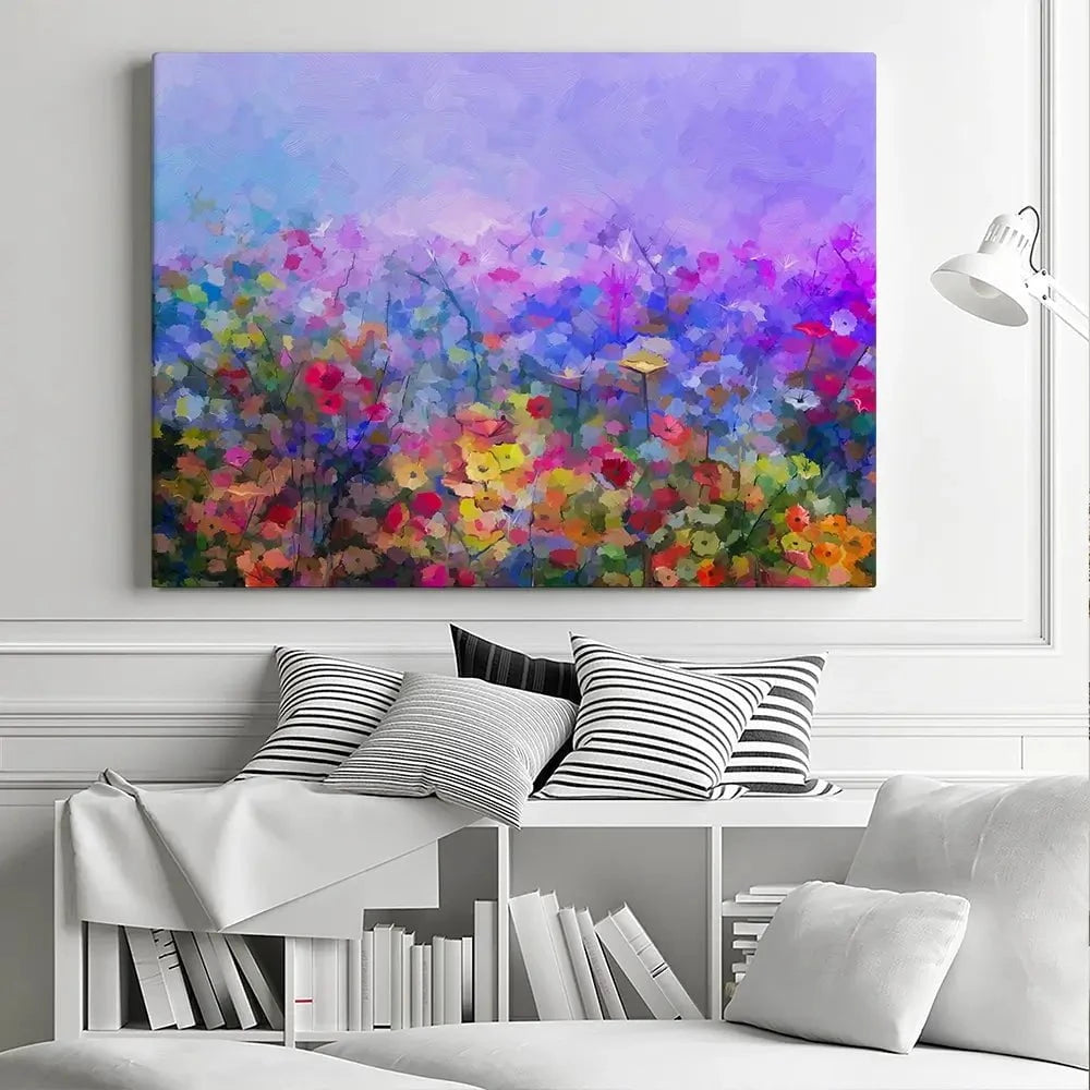 Colourful Wildflowers Canvas Print Colourful Wildflowers Canvas Print wall art product pluie_r / Shutterstock