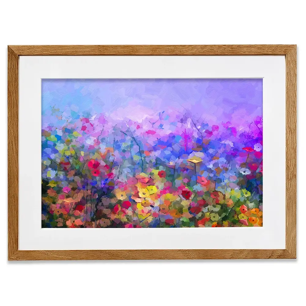Colourful Wildflowers Framed Art Print Colourful Wildflowers Framed Art Print wall art product pluie_r / Shutterstock