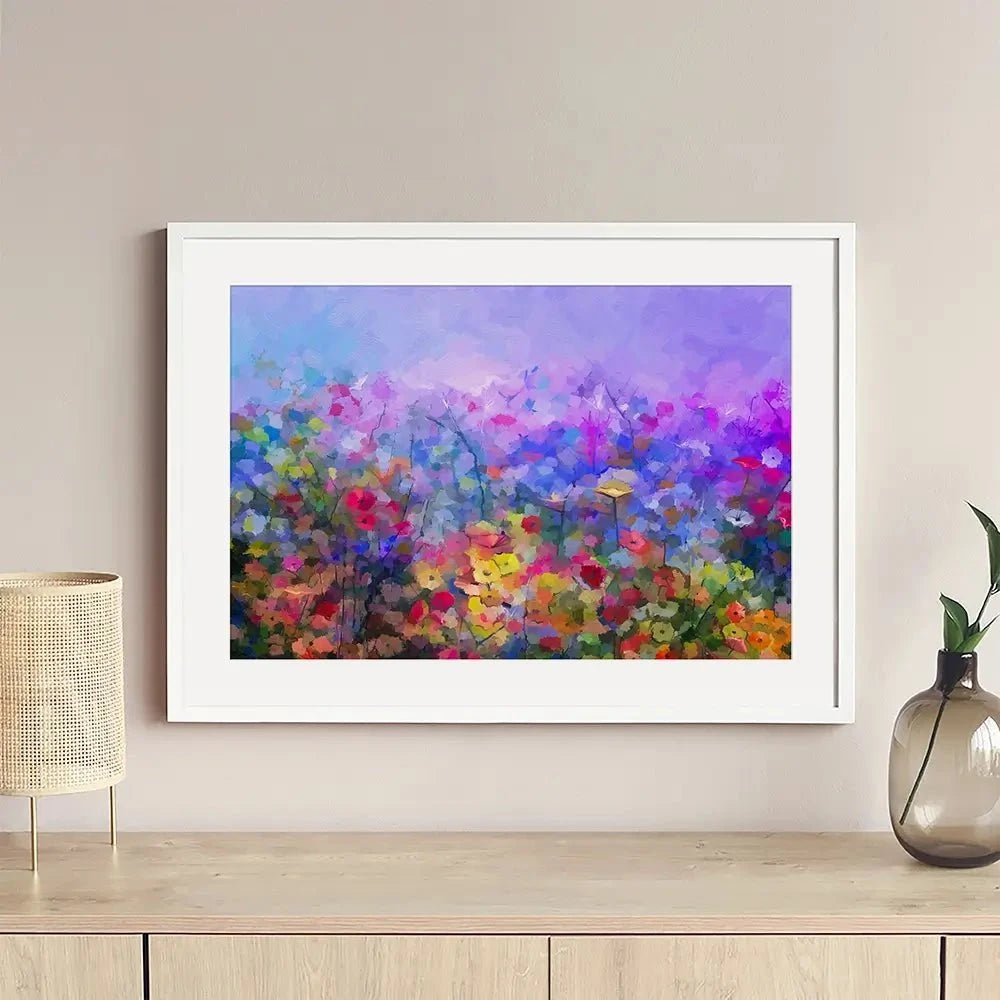 Colourful Wildflowers Framed Art Print Colourful Wildflowers Framed Art Print wall art product pluie_r / Shutterstock
