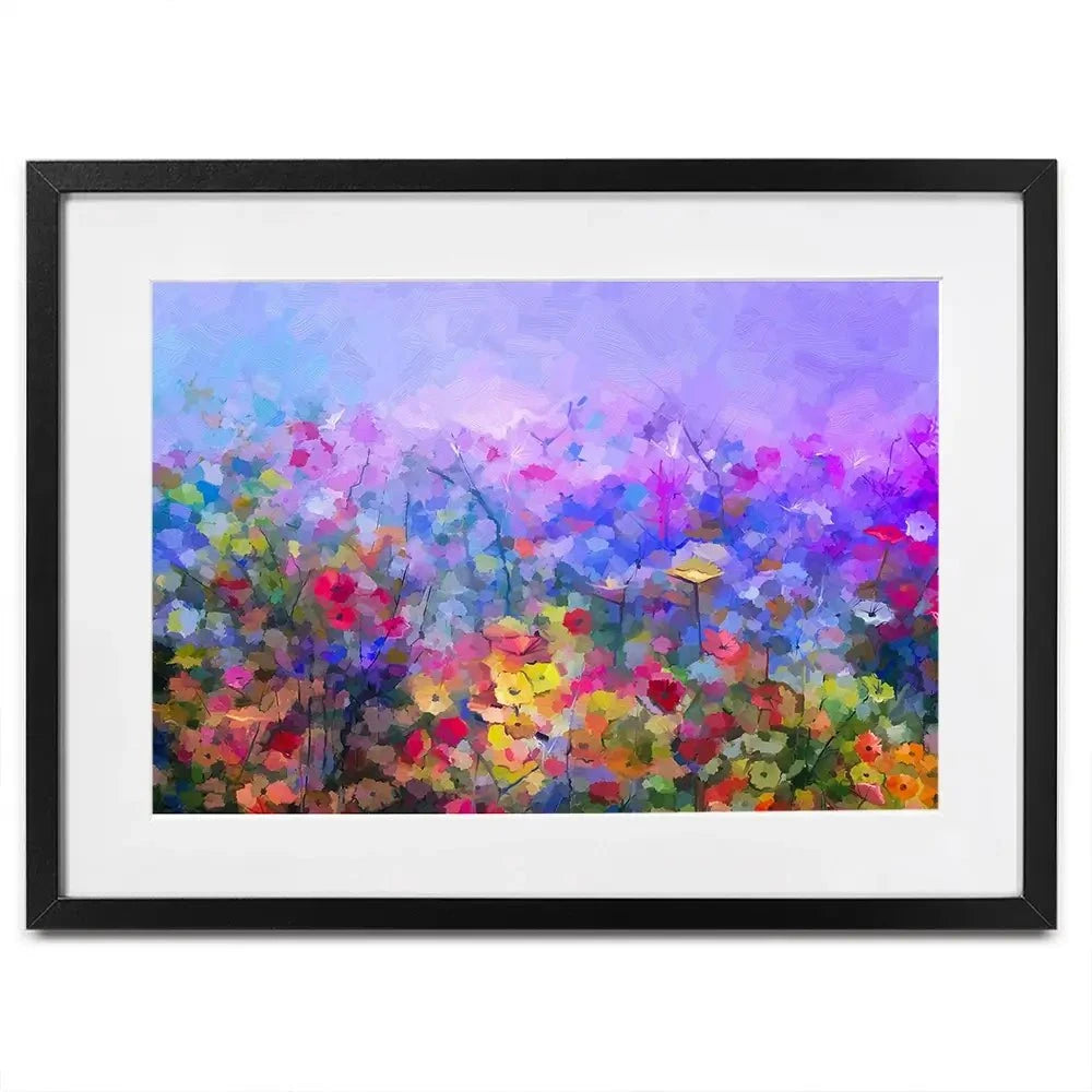 Colourful Wildflowers Framed Art Print Colourful Wildflowers Framed Art Print wall art product pluie_r / Shutterstock