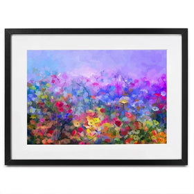 Colourful Wildflowers Framed Art Print Colourful Wildflowers Framed Art Print wall art product pluie_r / Shutterstock
