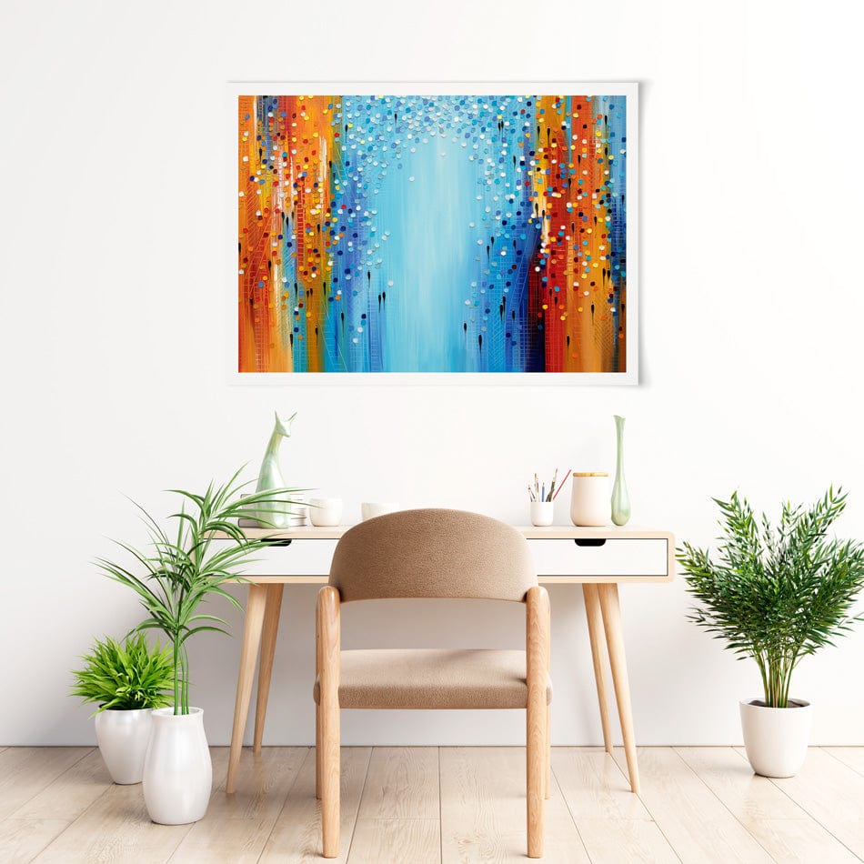 Colours Of The City Mood Art Print wall art product Ekaterina Ermilkina / Independent