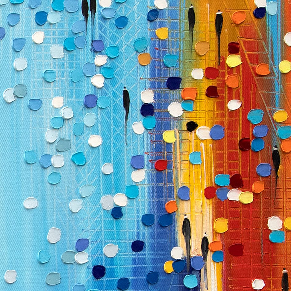 Colours Of The City Mood Art Print wall art product Ekaterina Ermilkina / Independent