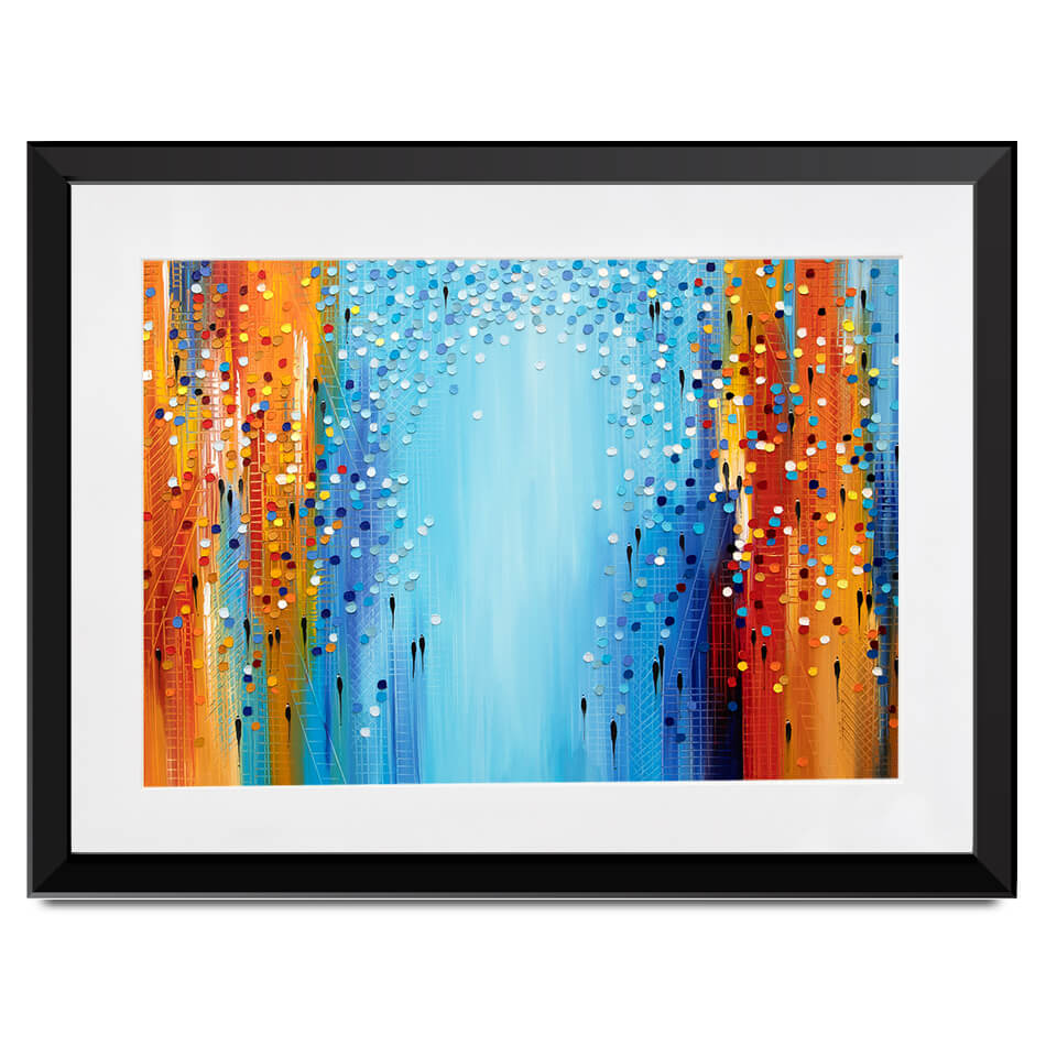 Colours Of The City Mood Framed Art Print Colours Of The City Mood Framed Art Print wall art product Ekaterina Ermilkina