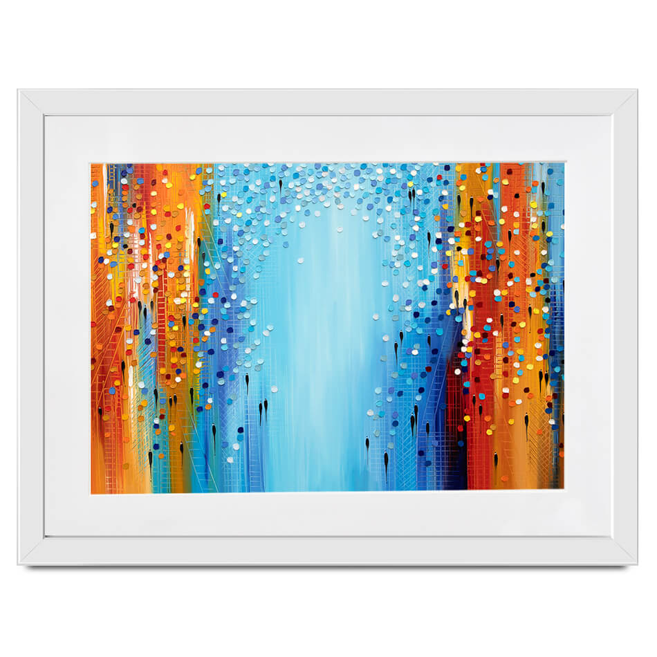 Colours Of The City Mood Framed Art Print Colours Of The City Mood Framed Art Print wall art product Ekaterina Ermilkina