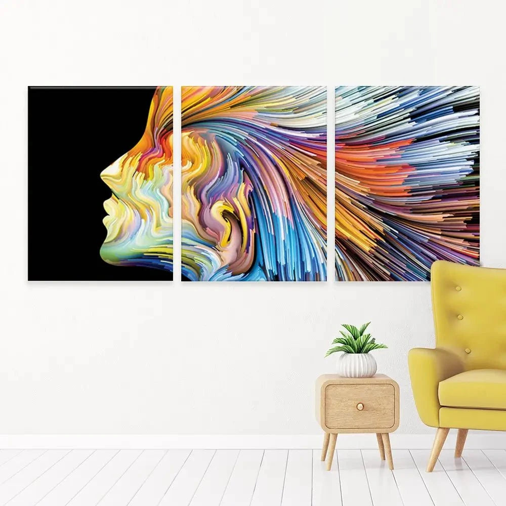 Colours Of The Imagination Trio Canvas Print Colours Of The Imagination Trio Canvas Print wall art product agsandrew / Shutterstock