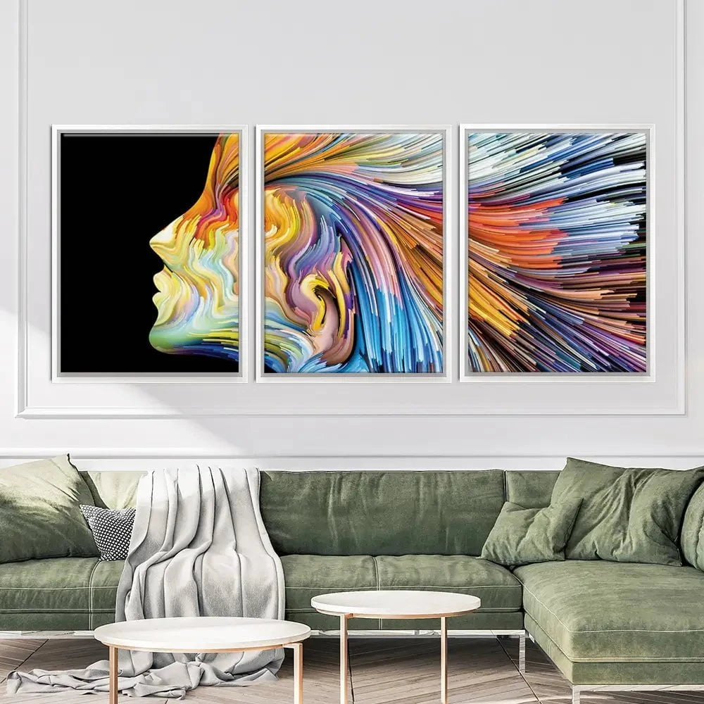 Colours Of The Imagination Trio Canvas Print Colours Of The Imagination Trio Canvas Print wall art product agsandrew / Shutterstock