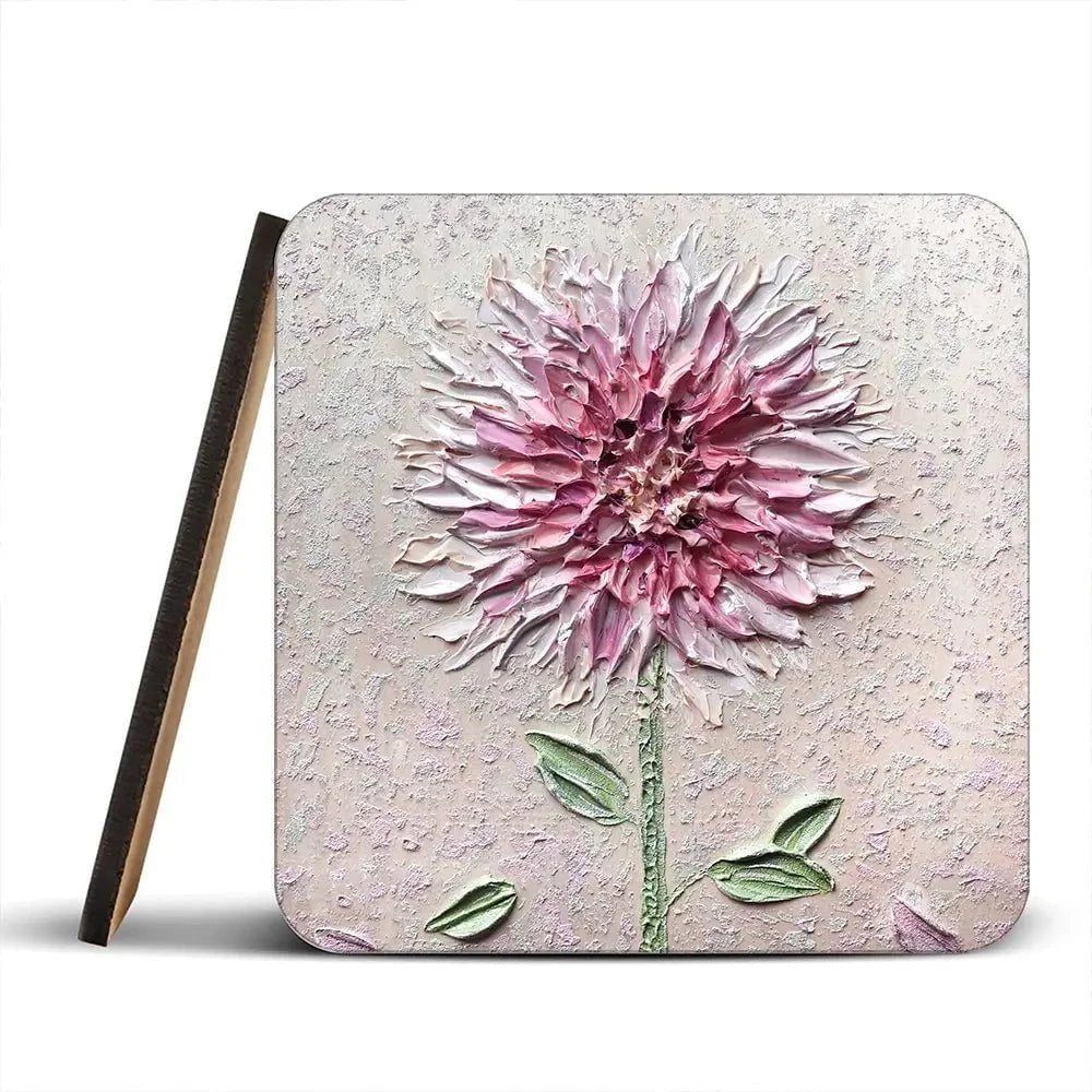 Comfortable Solitude Pink Coaster Set Comfortable Solitude Pink Coaster Set wall art product Nada Khatib