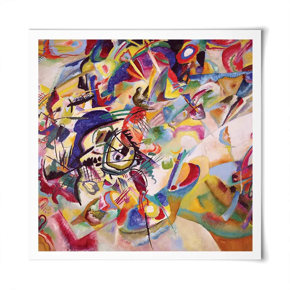 Composition 7 Square Art Print Composition 7 Square Art Print wall art product Wassily Kandinsky