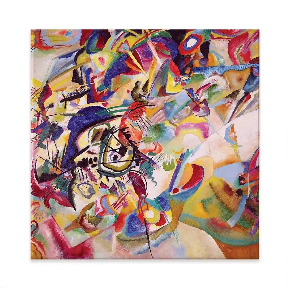 Composition 7 Square Canvas Print Composition 7 Square Canvas Print | Composition 7 Artwork wall art product Wassily Kandinsky