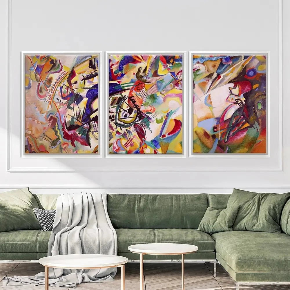 Composition 7 Trio Canvas Print Composition 7 Trio Canvas Print wall art product Wassily Kandinsky