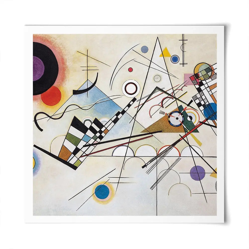 Composition 8 Square Art Print Composition 8 Square Art Print wall art product Wassily Kandinsky