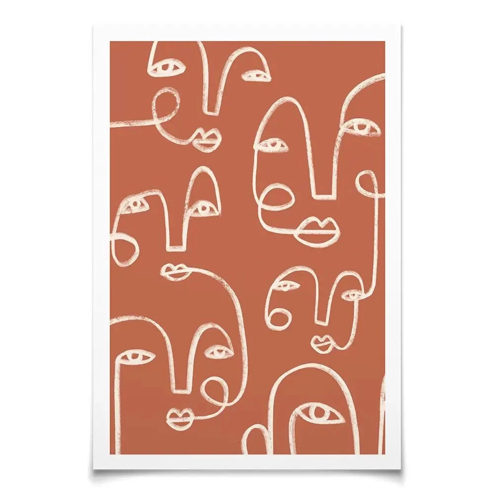 Connected Expressions Art Print Connected Expressions Art Print wall art product Victoria Barnes