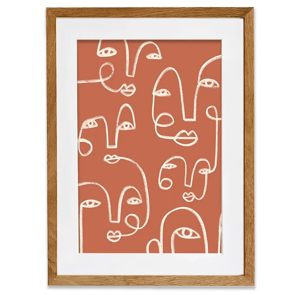 Connected Expressions Framed Art Print Connected Expressions Framed Art Print wall art product Victoria Barnes