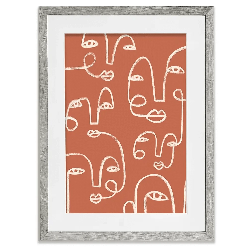Connected Expressions Framed Art Print Connected Expressions Framed Art Print wall art product Victoria Barnes