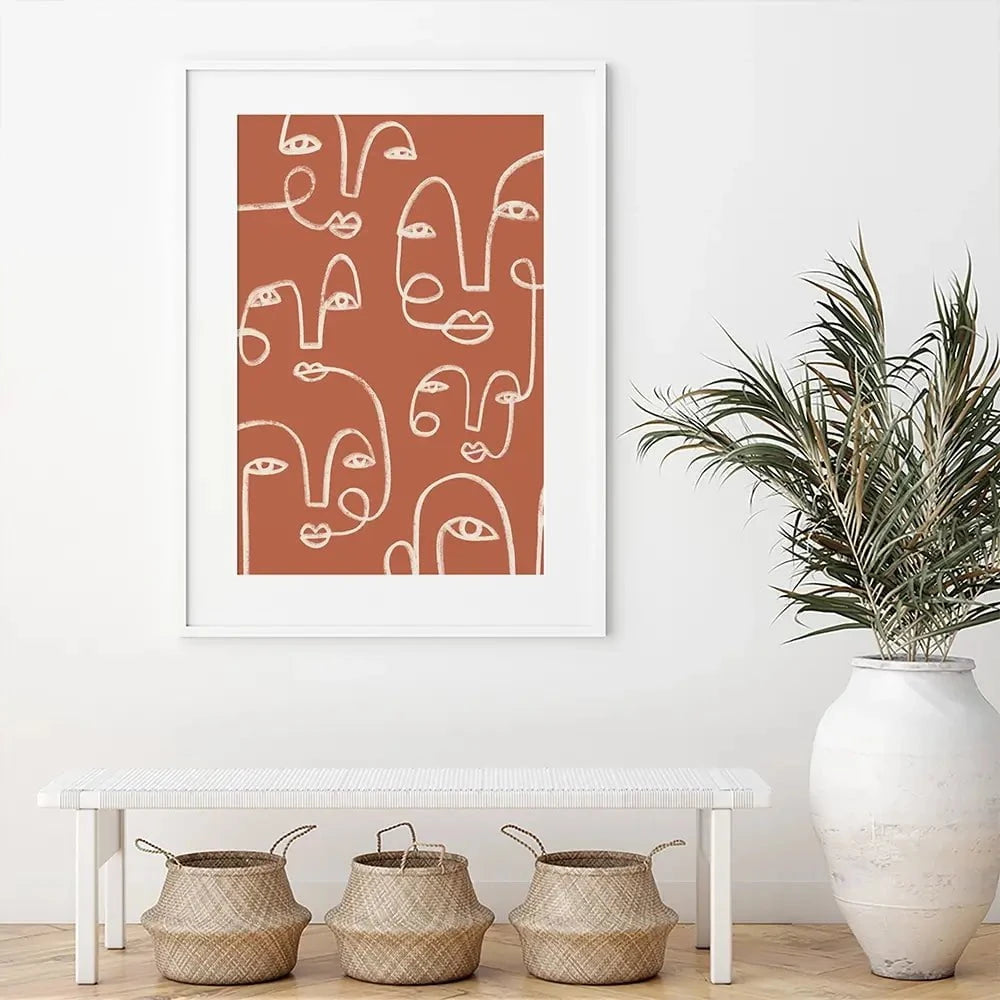 Connected Expressions Framed Art Print Connected Expressions Framed Art Print wall art product Victoria Barnes