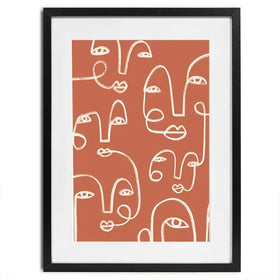 Connected Expressions Framed Art Print Connected Expressions Framed Art Print wall art product Victoria Barnes