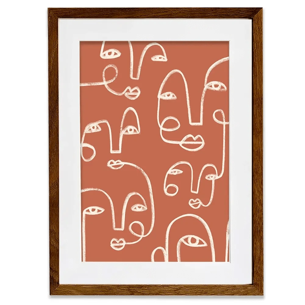 Connected Expressions Framed Art Print Connected Expressions Framed Art Print wall art product Victoria Barnes