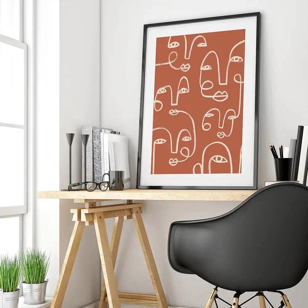Connected Expressions Framed Art Print Connected Expressions Framed Art Print wall art product Victoria Barnes