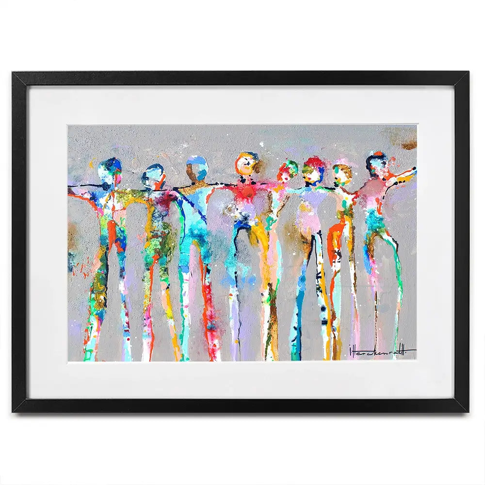 Connected People Framed Art Print Connected People Framed Art Print wall art product Studio Paint-Ing