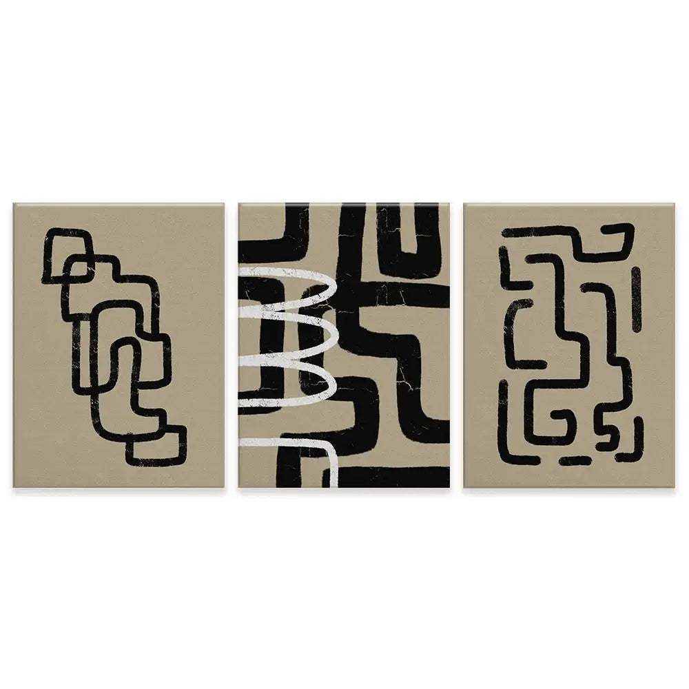 Connected Trio Canvas Print Connected Trio Canvas Print wall art product Yuli Saputra