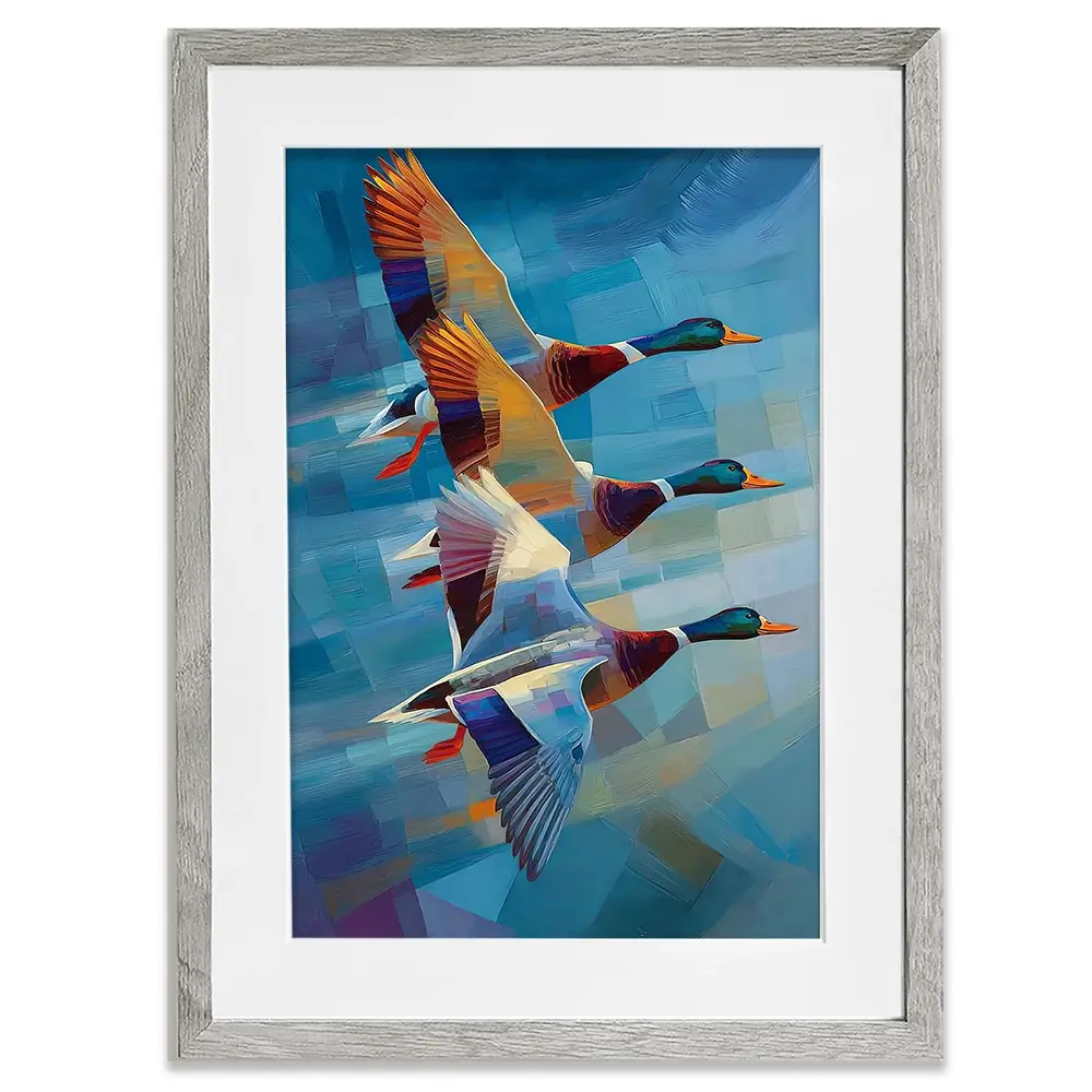 Contemporary Ducks Framed Art Print Contemporary Ducks Framed Art Print wall art product David Alexander Elder