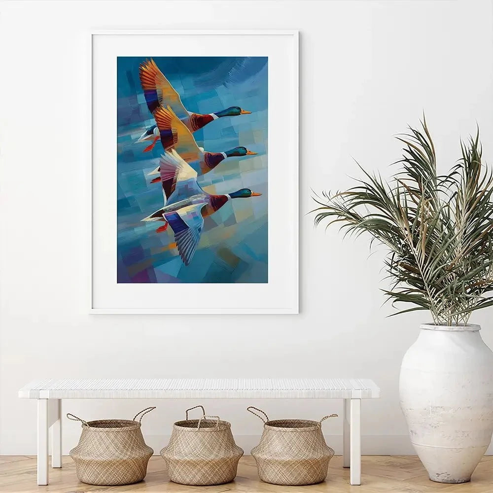 Contemporary Ducks Framed Art Print Contemporary Ducks Framed Art Print wall art product David Alexander Elder