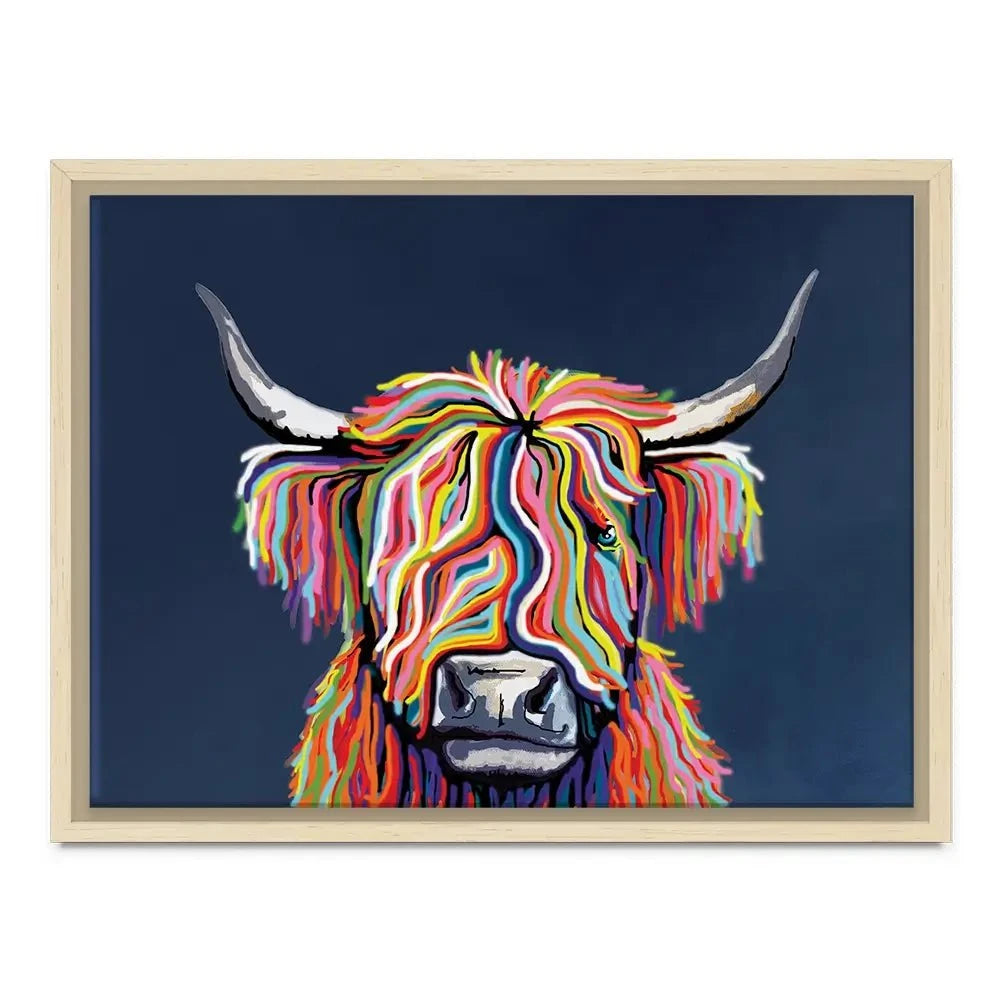 Coo In Navy Blue Canvas Print Coo In Navy Blue Canvas Print | Coo in Navy Blue Artwork | Coo Artwork wall art product Independent