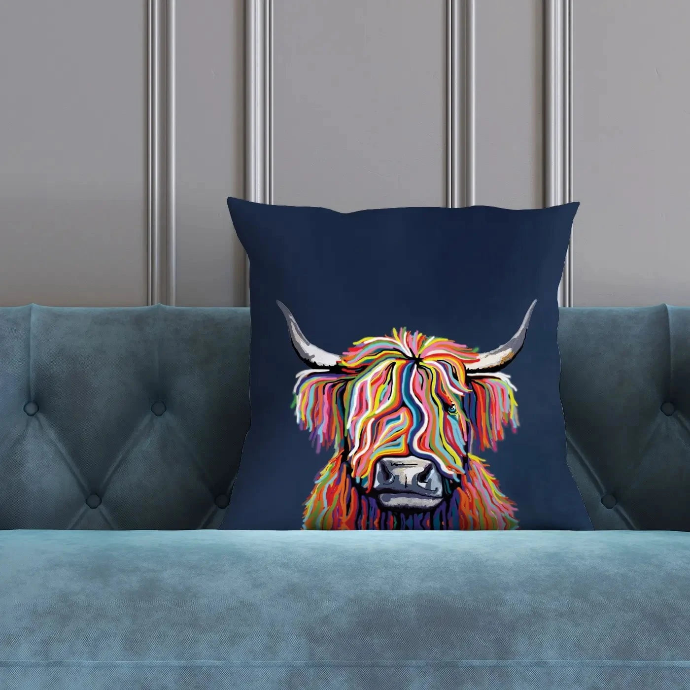Coo In Navy Blue Cushion Coo In Navy Blue Cushion wall art product Independent