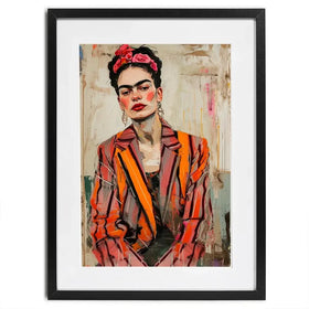 Cool Frida Framed Art Print Cool Frida Framed Art Print wall art product Treechild