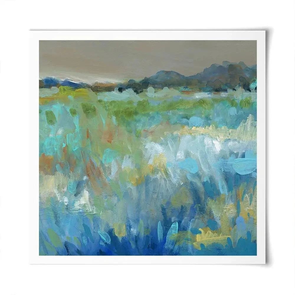 Cool Mountain Meadows Square Art Print Cool Mountain Meadows Square Art Print wall art product Carol Robinson