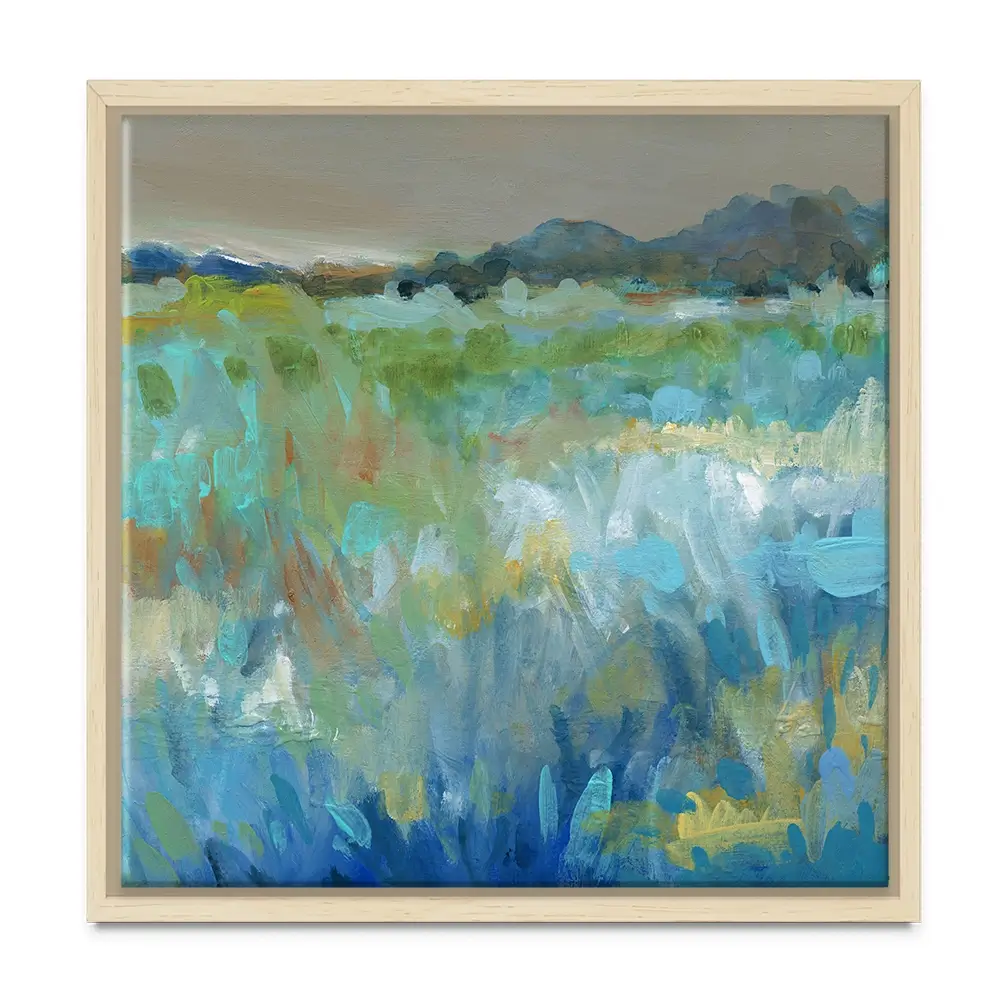 Cool Mountain Meadows Square Canvas Print Cool Mountain Meadows Square Canvas Print wall art product Carol Robinson