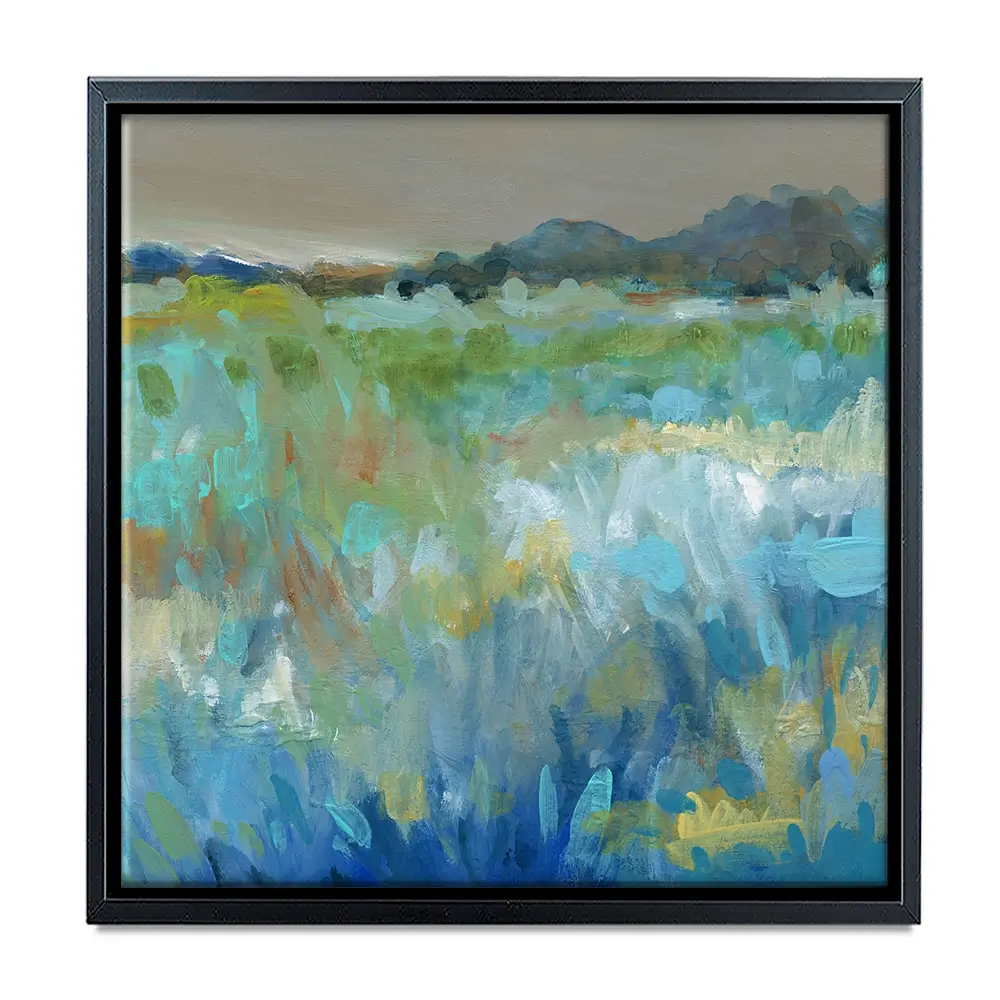 Cool Mountain Meadows Square Canvas Print Cool Mountain Meadows Square Canvas Print wall art product Carol Robinson