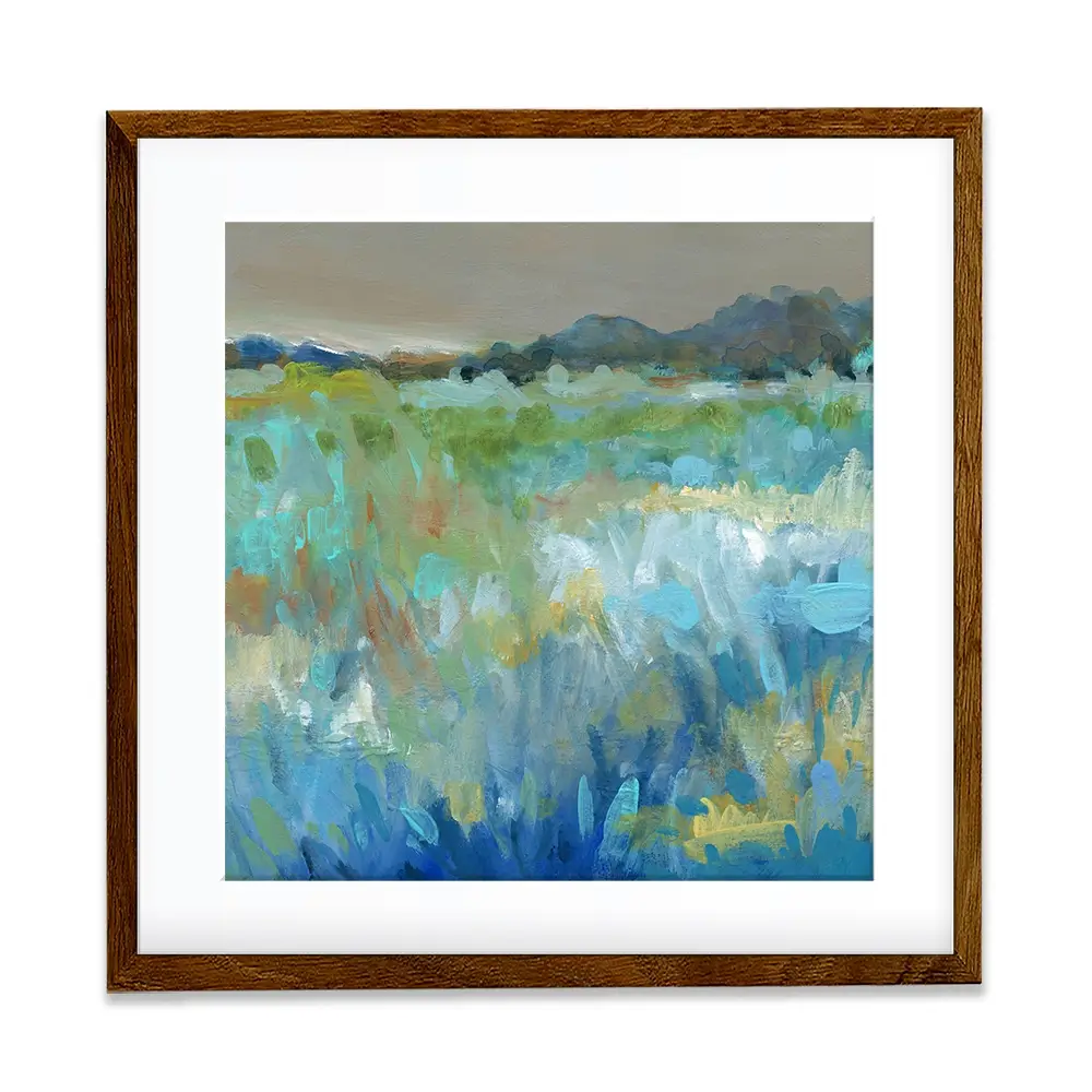 Cool Mountain Meadows Square Framed Art Print Cool Mountain Meadows Square Framed Art Print wall art product Carol Robinson