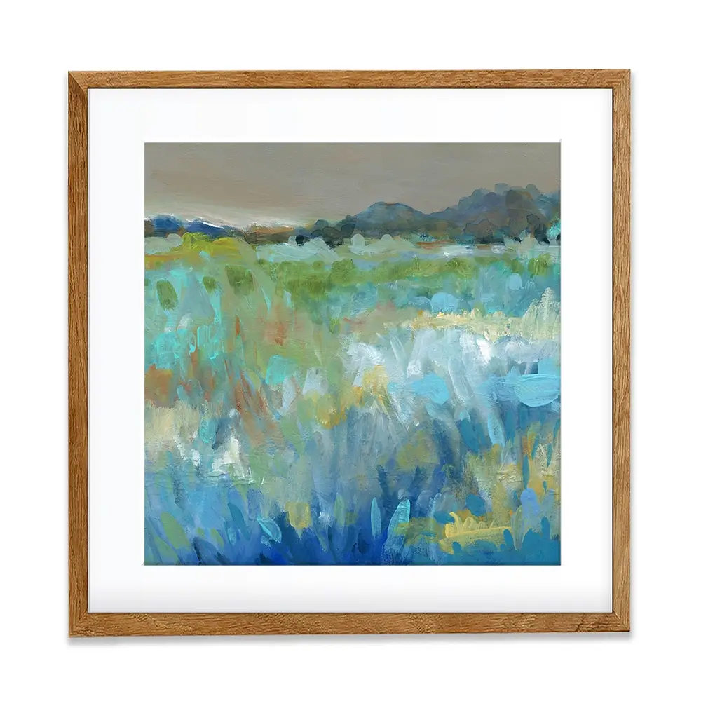 Cool Mountain Meadows Square Framed Art Print Cool Mountain Meadows Square Framed Art Print wall art product Carol Robinson