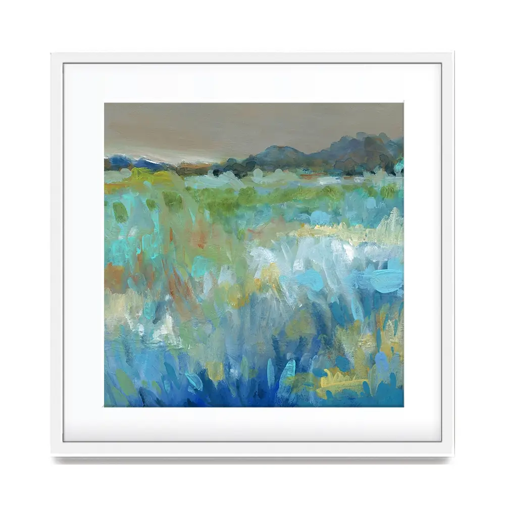 Cool Mountain Meadows Square Framed Art Print Cool Mountain Meadows Square Framed Art Print wall art product Carol Robinson