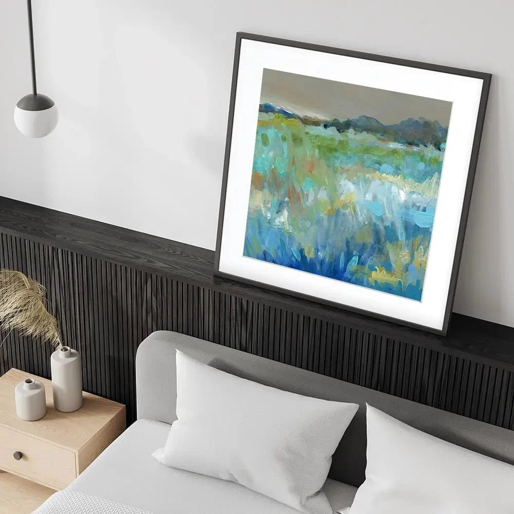 Cool Mountain Meadows Square Framed Art Print Cool Mountain Meadows Square Framed Art Print wall art product Carol Robinson