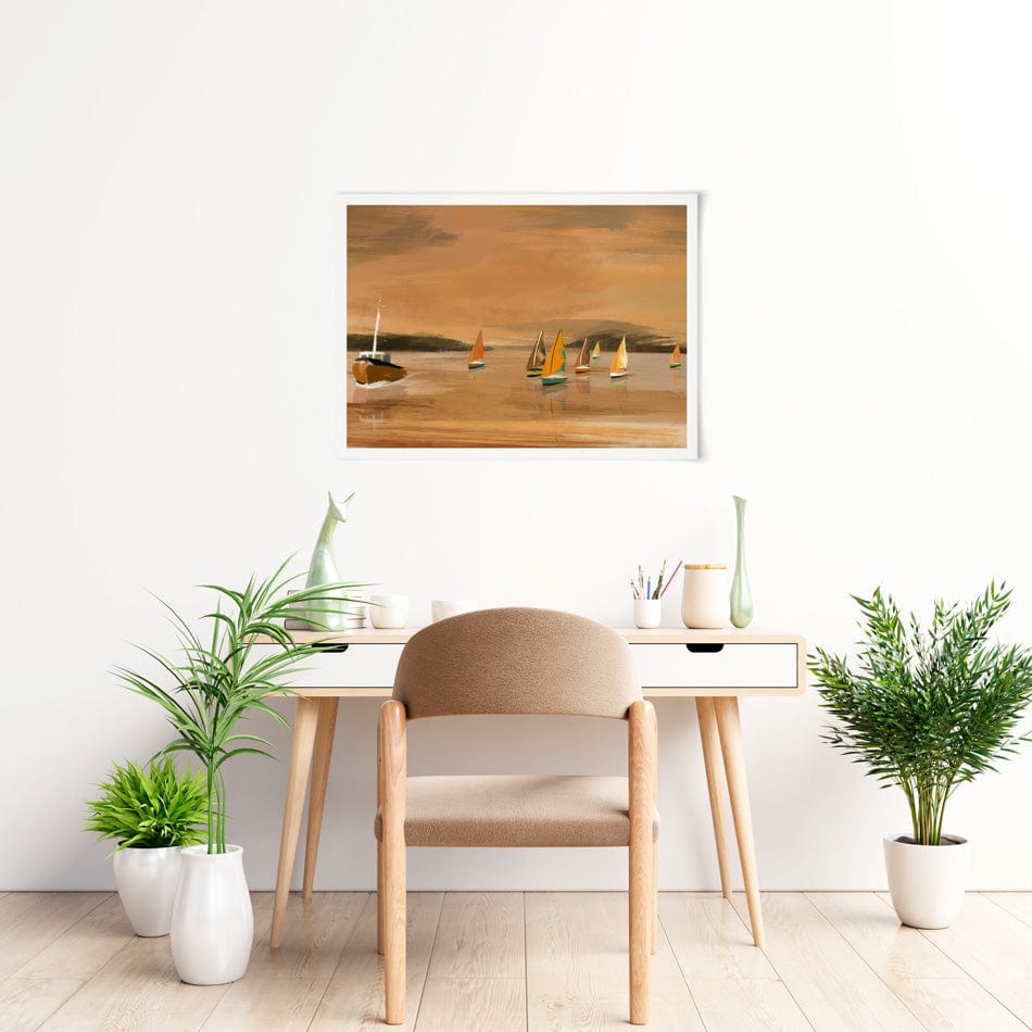Copper Boats Art Print Copper Boats Art Print wall art product Aimee Linzi
