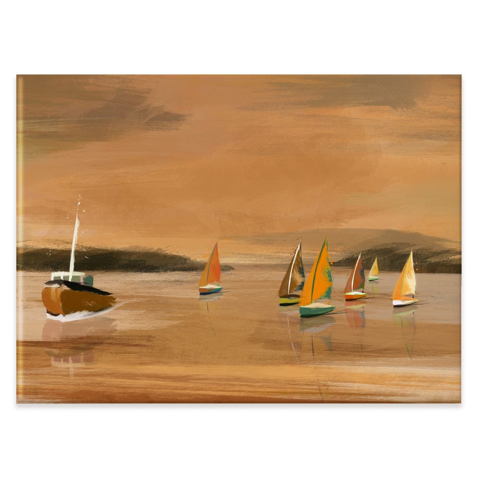 Copper Boats Canvas Print wall art product Aimee Linzi