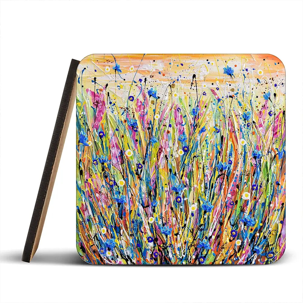 Cornflower Coaster Set Cornflower Coaster Set wall art product Olga Tkachyk
