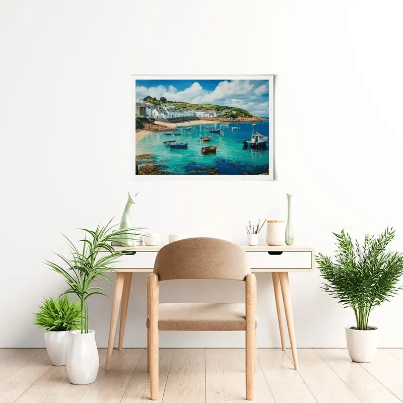 Cornwall Coastal Village Art Print Cornwall Coastal Village Art Print wall art product David Alexander Elder