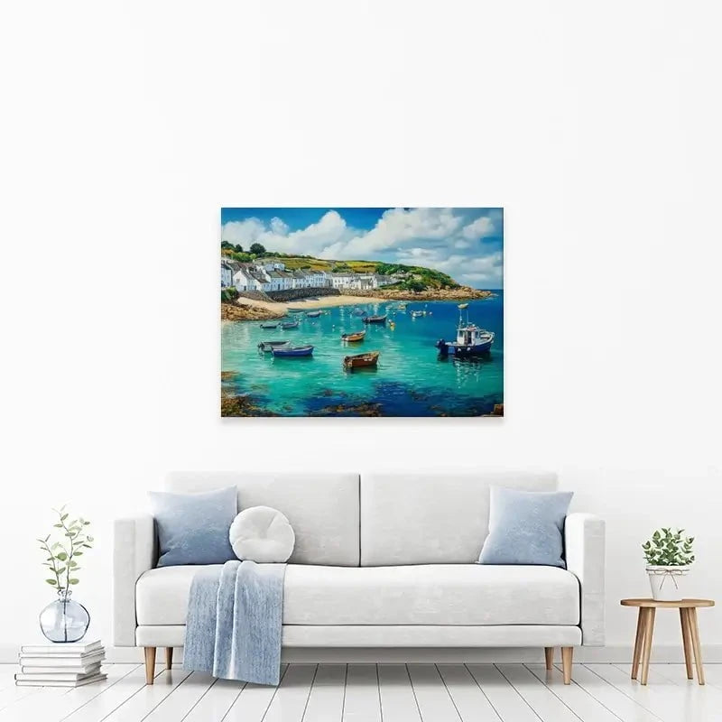 Cornwall Coastal Village Canvas Print Cornwall Coastal Village Canvas Print wall art product David Alexander Elder