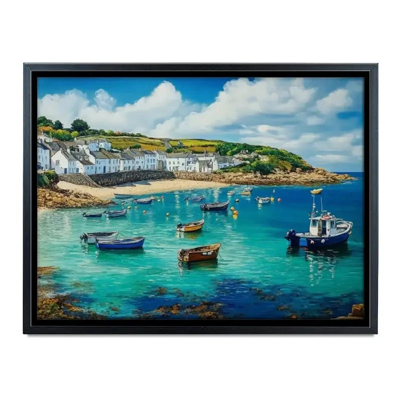 Cornwall Coastal Village Canvas Print Cornwall Coastal Village Canvas Print wall art product David Alexander Elder