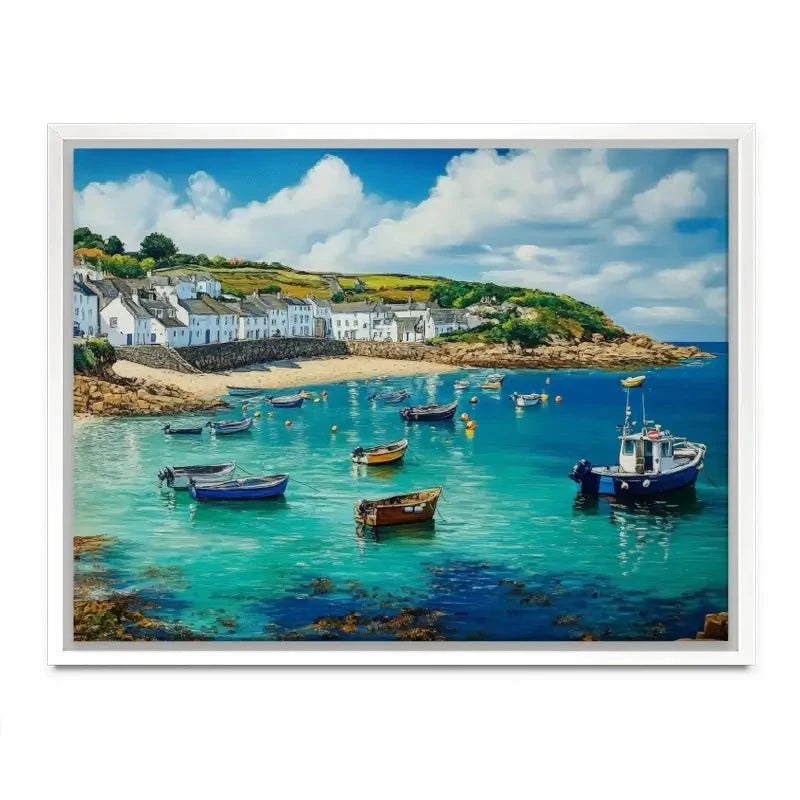 Cornwall Coastal Village Canvas Print Cornwall Coastal Village Canvas Print wall art product David Alexander Elder