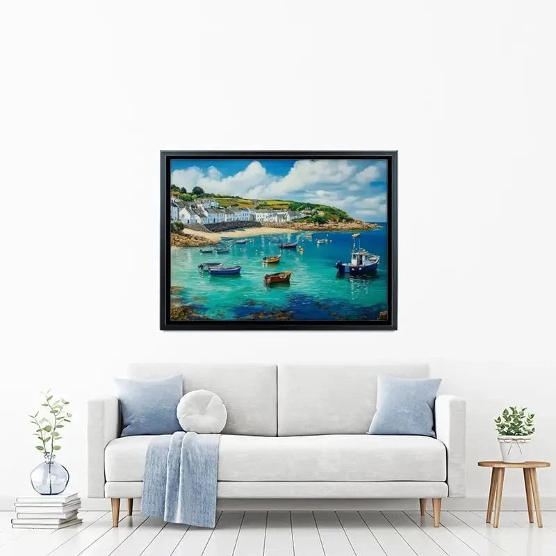 Cornwall Coastal Village Canvas Print Cornwall Coastal Village Canvas Print wall art product David Alexander Elder
