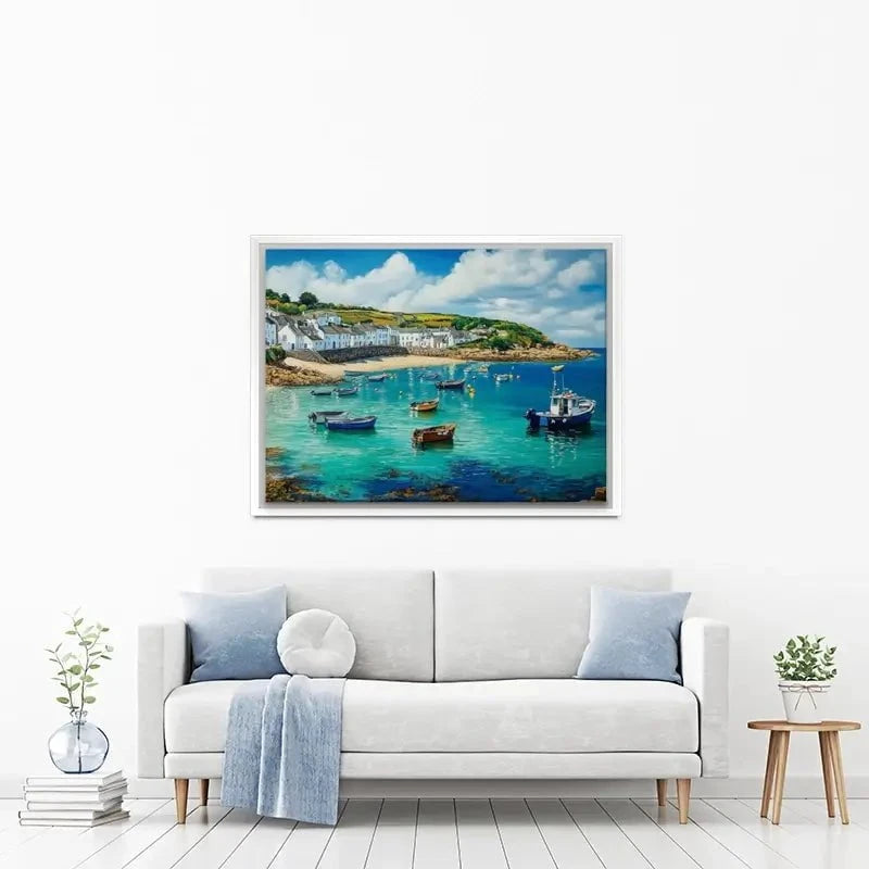Cornwall Coastal Village Canvas Print Cornwall Coastal Village Canvas Print wall art product David Alexander Elder