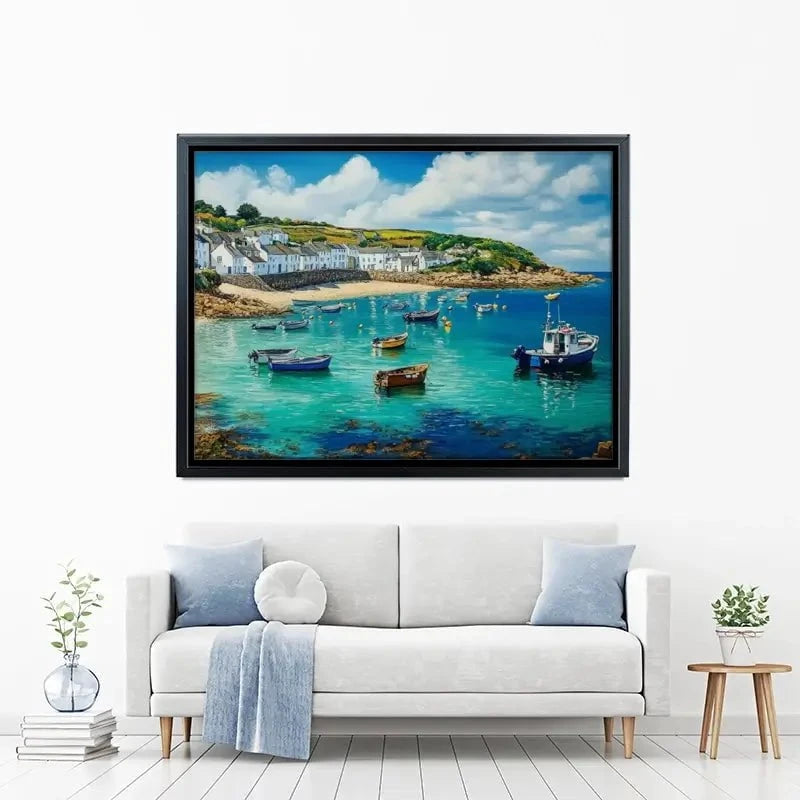 Cornwall Coastal Village Canvas Print Cornwall Coastal Village Canvas Print wall art product David Alexander Elder