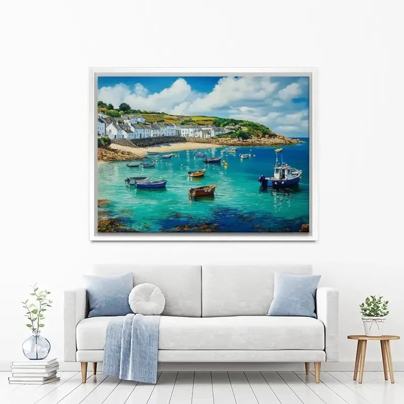 Cornwall Coastal Village Canvas Print Cornwall Coastal Village Canvas Print wall art product David Alexander Elder