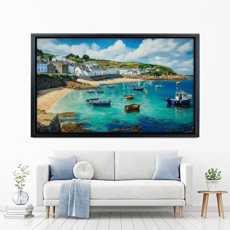 Cornwall Coastal Village Canvas Print Cornwall Coastal Village Canvas Print wall art product David Alexander Elder